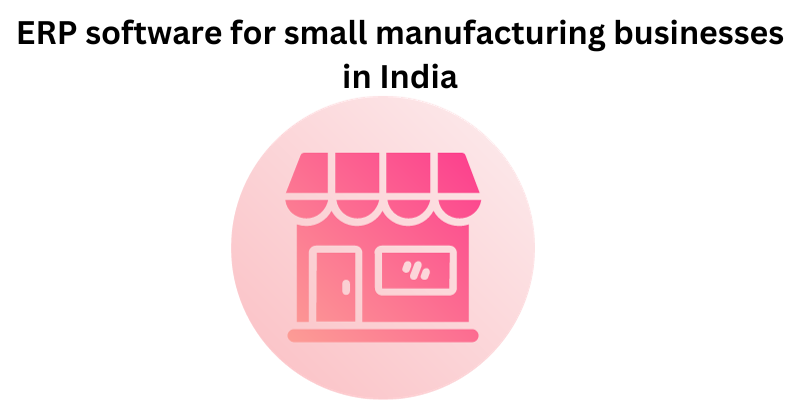 ERP software for small manufacturing businesses in India